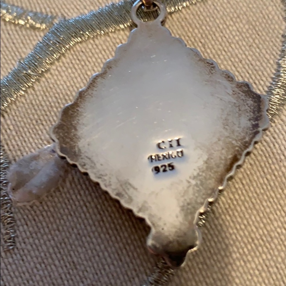 2 Pieces! Black onyx pendant and ring - Picture 3 of 6